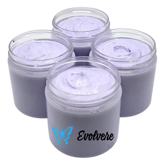 A beautiful purple body butter. Listing is for 1 jar. 