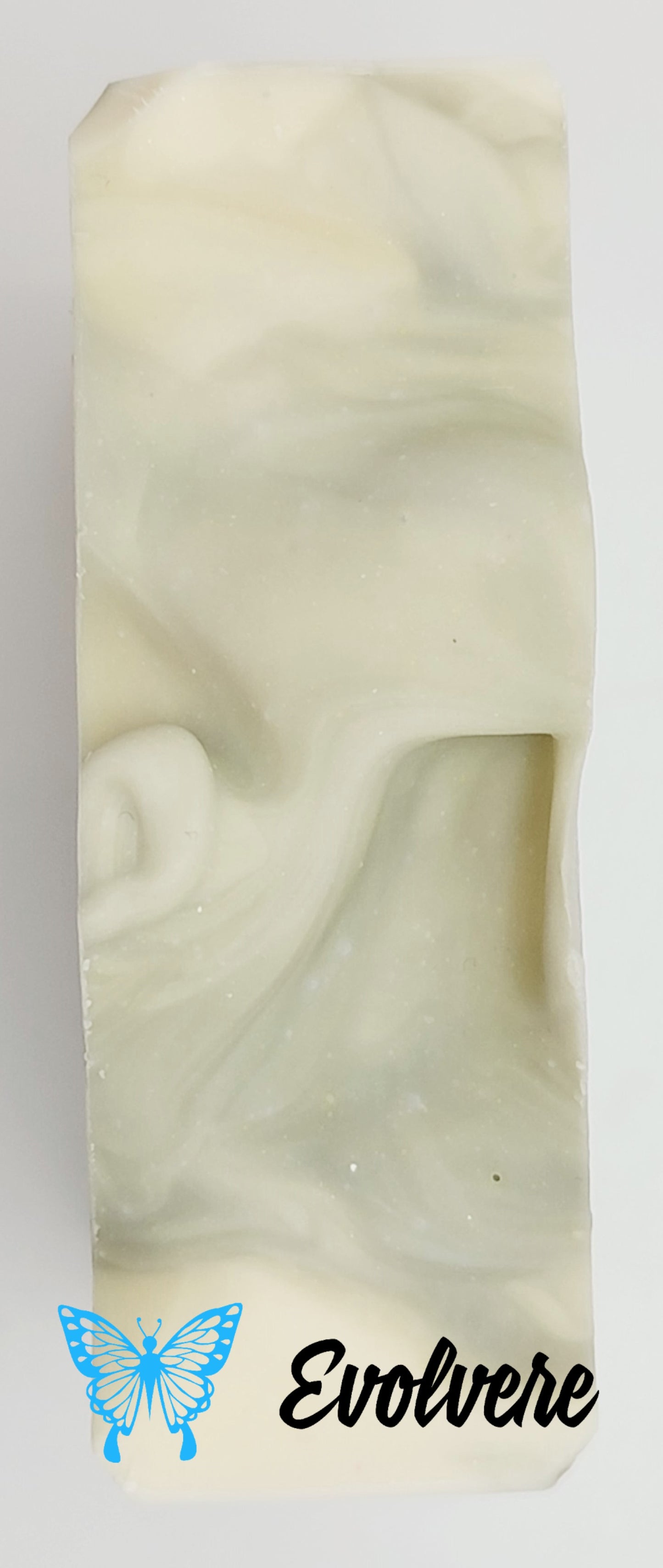 Soap Top with white and gray swirls wavy texture