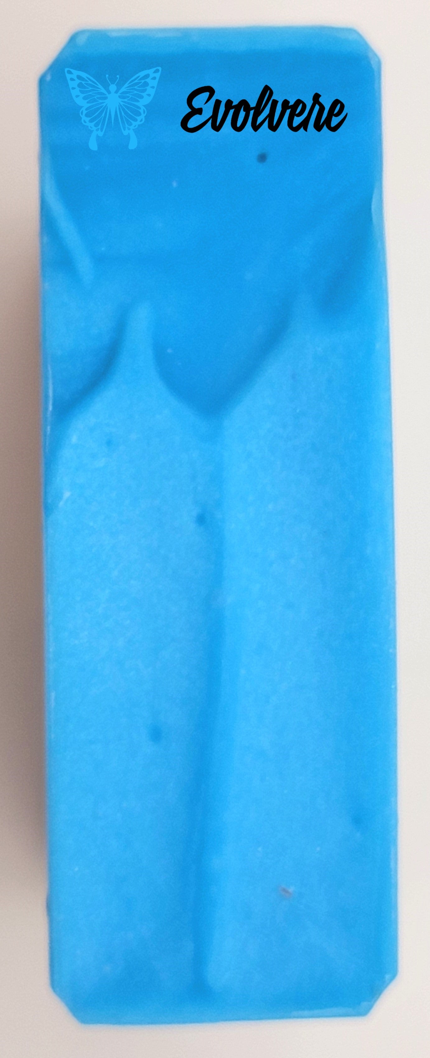 Soap top in a sea blue with wave like texture